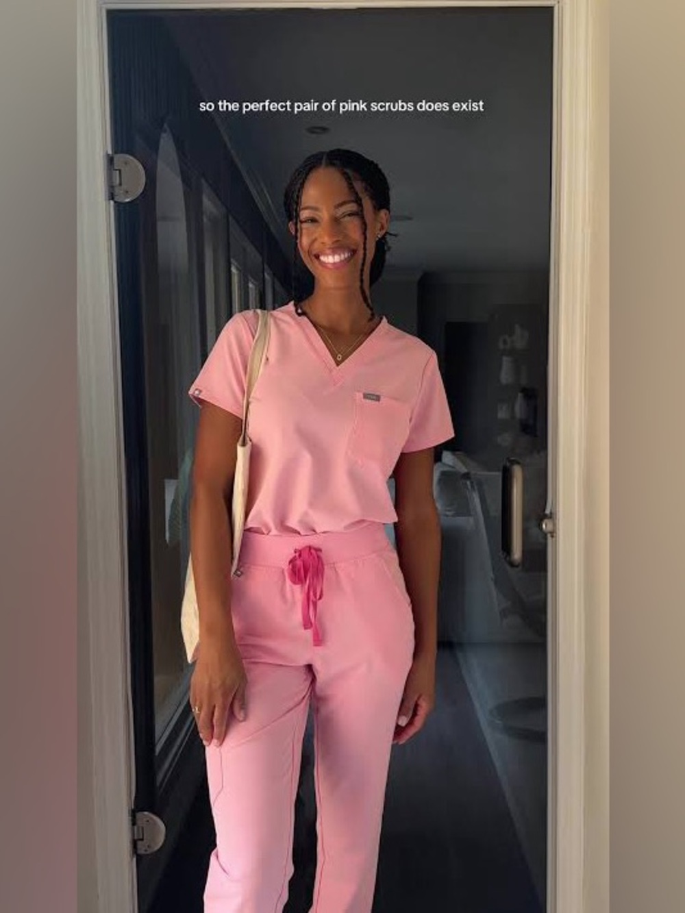 💖Figs Fight Club Pink Scrub Set